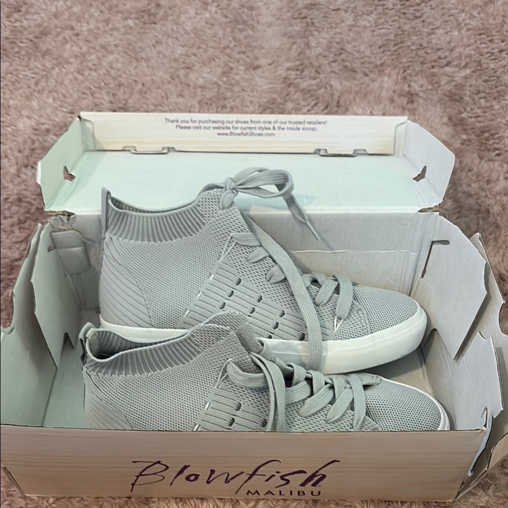 Blowfish Malibu Gray High-Top Sneakers
